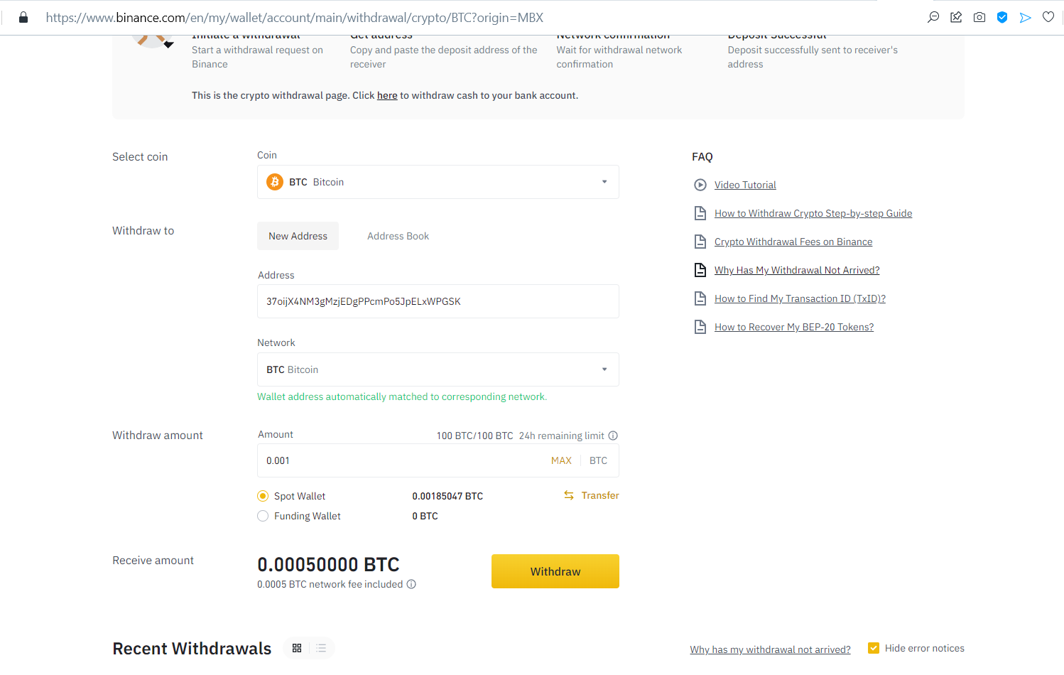 The instruction for Australian players on how to buy crypto with Credit/Debit Card using Binance ...